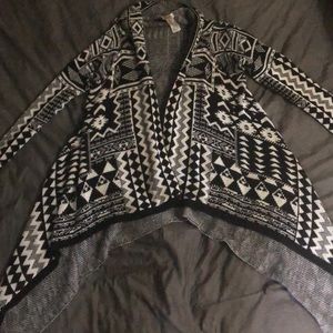 Black and white cardigan
